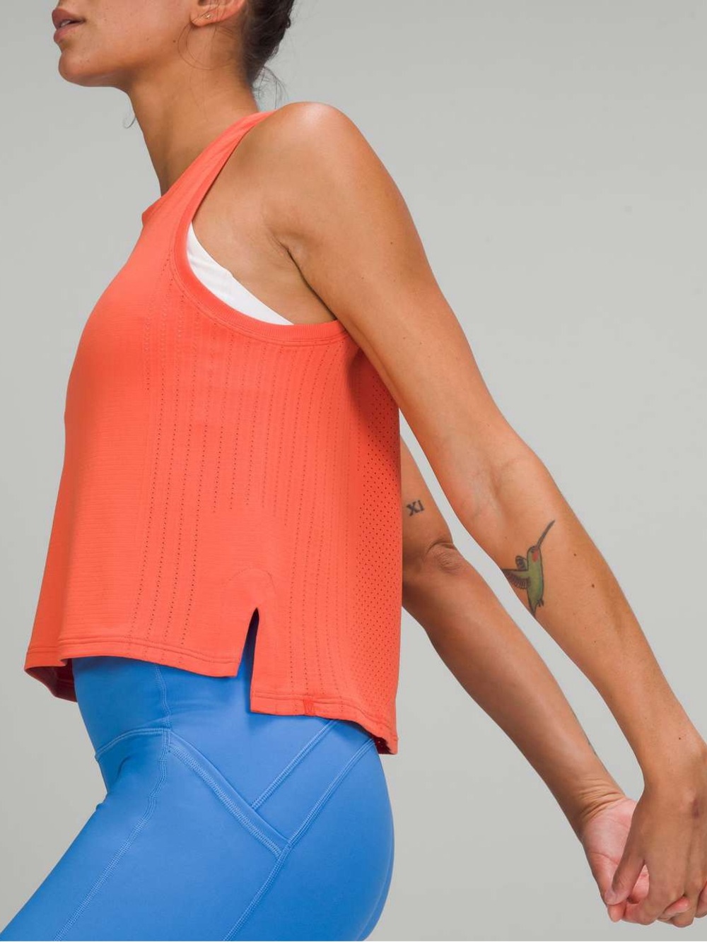 Lululemon Train to Be Tank Top Coral Lightweight Athletic Shirt